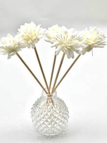 10支/25支白色人造花香藤条装饰，香薰扩散器配件，适用于婚礼、客厅、走廊，无焰型 - 彩色 - 查看 9