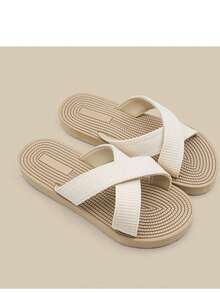 Women's Criss-Cross Beach Slippers, Suitable For All Seasons