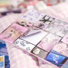 2pcs/Set, 30pcs/Book, Vintage Die-Cut Sticker Book, Japanese Retro Style Sticker Book, Suitable For Scrapbooking, Sticker Decoration, Phone Case, Notebook, DIY Craft - Water Color Era + Love Color Diary - View 2