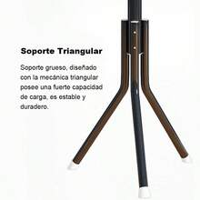 Vertical Coat And Hat Rack With 8 Hooks - 黑色 - 查看 6