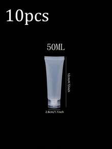 5 件 - 20/30/50/100ML 可再填充空管瓶，带螺旋盖的化妆品容器瓶，适用于乳液沐浴露洗发水清洁霜等，带翻盖的洗手液洗发水挤压瓶化妆品旅行样品包装储存架容器，适用于牙膏洗发水洁面乳、身体乳液、旅行容器旅行必需品学校用品假日露营假日必需品度假配件迷你女士香水男士香水海滩