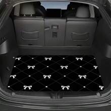 1pc Printed Trunk Mat, Essential Travel Accessory, Fits Multiple Car Models, Elegant Car Decor To Maintain Cleanliness And Dryness Of Your Trunk, Zebra Pattern Enhances Interior Ambiance, Suitable For Commuting, Road Trips And Home Use, Easy To Clean/Machine Washable/Durable Car Mat/Universal Cargo Liner