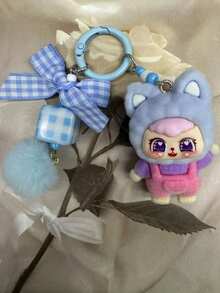 New Waving Cat Keychain, Fashionable Cute Cartoon Accessory, Bag Charm, Key Chain, Car Decor, Holiday, Birthday, Party Gift