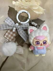 New Waving Cat Keychain, Fashionable Cute Cartoon Accessory, Bag Charm, Key Chain, Car Decor, Holiday, Birthday, Party Gift