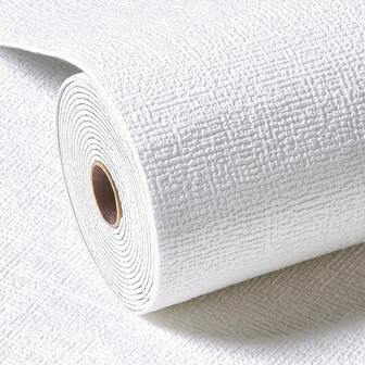 1卷DIY自粘墙纸 - 防水隔音硅藻土瓷砖贴纸，易于装饰卧室、客厅和其他空间，3D防水自粘墙贴，泡沫墙纸