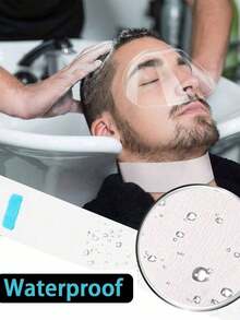 1 Roll/5 Rolls Disposable Neck Strips, Salon Hairdresser Neck Paper Towels With Elastic Adhesive Strips, Hair Coloring Neck Protection Stickers