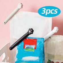 3 chiếc kẹp hình móng mèo dễ thương mới, kẹp niêm phong túi đựng thực phẩm, kẹp giữ tươi có thể tái sử dụng, kẹp đồ ăn nhẹ nhà bếp, thích hợp để niêm phong túi đựng thực phẩm giúp giữ thực phẩm tươi ngon. - Nhiều màu - Xem 9