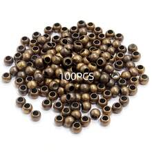20-100 件/包 CCB 圆形大孔珠，多种款式选择，时尚休闲百搭金/银手工 DIY 串珠，适用于手链、项链、珠宝制作、吊坠、装饰配件 - 大孔珠 - 查看 35