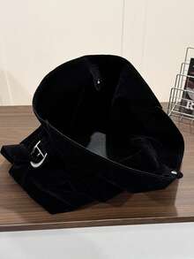 2025新款复古棕色大容量水桶包，可作单肩包、腋下包、斜挎包使用，商务女士休闲日常通勤包，时尚学生手提包，适合工作、购物和日常使用，波西米亚风格女包，完美适用于牛仔竞技等场合，复古女包，新款时尚大容量女包 - 黑色 - 查看 10