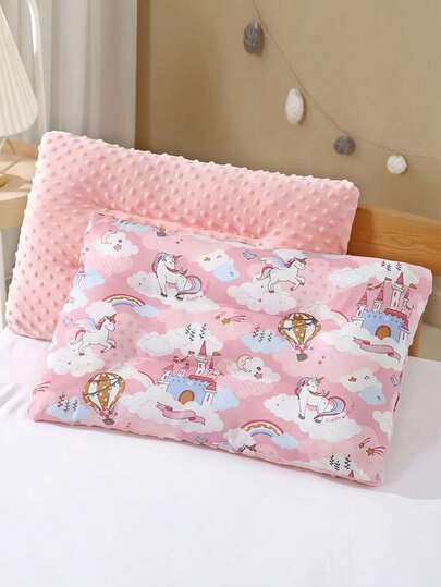 1pc Newborn Pillow, Breathable And Soft Pillow, Comfortable Pillow To Soothe Protrusions And Sleep, Washable, Suitable For Baby Boys And Girls