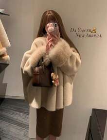 Women Coats - 米杏色 - 查看 8