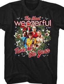 American Classics Weezer Band The Most Weezerful Time Of The Year Christmas Shirt Adult Short Sleeve - màu đen - Xem 1