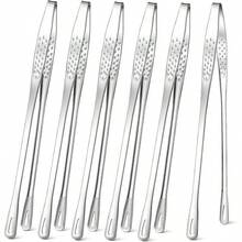 2pc Stainless Steel Food Tongs, Long Handle Non-Slip BBQ Tongs, Steak Tongs, Kitchen Cookware Accessory,BBQ Grill Tongs Barbecue Tongs For Cooking Portable Kitchenware Outdoor Steak Salad - 銀色 - 查看 11