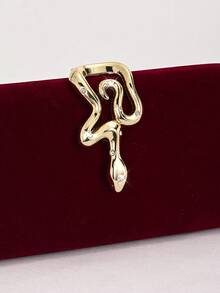1 buah Tas Clutch Kecil Elegan Beludru Hitam, Tas Tangan Modis dengan Hiasan Rantai Berlian Imitasi dan Kunci Kepala Ular, Cocok untuk Gaun Malam, Acara Makan Malam Formal, Pernikahan, Pesta, Koktail, Hadiah untuk Wanita - Burgundy - View 3