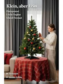 150 Cm Artificial Christmas Tree Made Of 100% PVC - Tight & Dimensionally Stable With 550 Branches (Diameter 95 Cm), Flame Retardant & Quick Assembly System, Reusable & Easy Care - 180 Inches - View 3