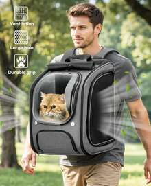 Pet Backpack - Xám - Xem 3