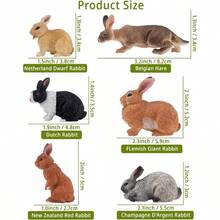 Figuras de conejo para huevos de Pascua, 10 unidades - inicial - Ver 4