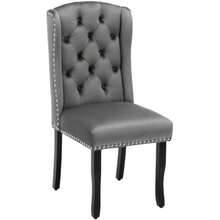 Dining Chairs - Grey + Velvet - View 6