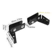 2Pcs Non-Perforated Glass Door Hinge Display Cabinet Hinge Wine Cabinet Rotating Shaft Glass Clips Furniture Door Hinge Hardware