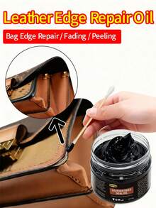 30g Black Leather Edge Repair Oil - Color Restoring Balm. Resin-Based Formula Designed To Repair Faded Or Peeling Leather Edges. Includes A Leather Edge Sealing Oil Applicator And Color Matching Tool For Repairing Damaged Leather Straps And Sealed Bag Edges. - Multicolor - View 3