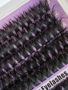 300Pcs 60D/80D/100D Cluster False Eyelashes Extensions Curly And Thick10mm-18mm Mixed 3 Style Russian Strip Thick And Fluffy Eyelashes Handmade Faux Mink Eyelashes Cluster Lash Clusters Eye Lash Clusters Individual Eyelashes Lashes Fake Lashes - D - View 5