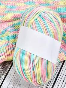 50g Premium Blended Yarn: 60% Silk, 40% Cashmere, Soft & High Quality, Suitable For Knitting And Crocheting Sweaters, Blankets, Scarves, Cardigans, Hats, Multi-Color Options, Ideal For Handicrafts - Multicolor - View 10