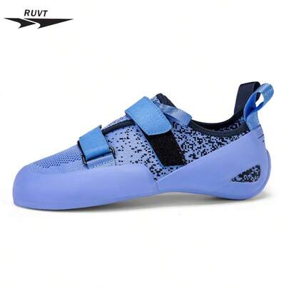  RUVT klätterskor med stödjande passform och gummisula med högt grepp för inomhusväggar, boulderingrutter och bergsträning, lätta och bekväma design för män och kvinnor (storlek 33–46)