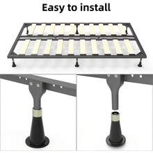 Set Of 6 Bed Frame Risers - Replacement Feet To Prevent Sliding, Fits Standard Bed Foot - Default - View 3