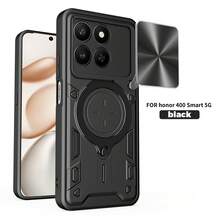 Estuche protector con soporte y lente de cámara deslizante compatible con Honor 400 Smart 5G / X7D (4G/5G) Smartphone - Ver 1