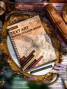 40 miếng/sách, Nhãn dán chủ đề văn bản, Sách nhãn dán nghệ thuật văn bản, Nội dung phong phú, Thích hợp cho nhật ký, sổ lưu niệm, trang trí, làm thiệp - Nhiều màu - Xem 2