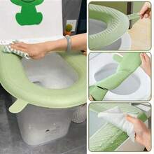 Bathroom Accessory Toilet Seat Cover – Waterproof Protection - 粉色 - 查看 3