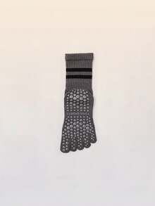 1/2/3/4/7 双装女士多色专业瑜伽袜，防滑硅胶抓地普拉提健身袜，踝袜/膝袜，透气，适合春夏秋冬穿着 - 彩色 - 查看 15