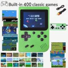 YiYi 1pc Macaron Mini 400-In-1 Handheld Retro Classic Game Console, 1020mAh Battery, Portable Colorful Game Player, Retro Game Console (1 Player/2 Players) - Multicolor - View 31