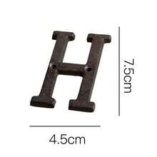 1pc 3 Inch House Number Sign, Home Address Letter Number, Vintage Cast Iron Home Number Solid Metal Gate Mailbox Number - Multicolor - View 32