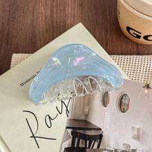 Kẹp tóc càng cua giả acetate phối màu thời trang, phụ kiện tóc đa năng cho kỳ nghỉ hè ở bãi biển. - Nhiều màu - Xem 10