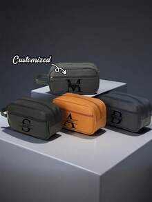 个性化刺绣男女手提包多功能防水化妆包毛巾牙刷收纳袋 - 彩色 - 查看 2