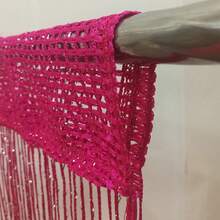 1pc 1m*2m Silver Thread Door Curtains For Home Decoration, Suitable For Wardrobes, Bedrooms, Venetian Blinds, Living Room Partitions, Foyers, And Also Available As Dense Tassel Door Curtains For Weddings And Celebration Events