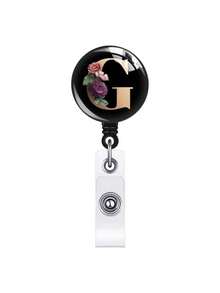 1pc Retractable ID Badge Reel With Clip, Rotating Clasp Fit For A-Z ID Cards, Suitable For Nurses, Doctors, Office Use, Back To School Identification, Meaningful Gift For Halloween, Christmas, Valentine's Day, New Year For Friends, Colleagues, Teachers, Elders - Multicolor - View 21