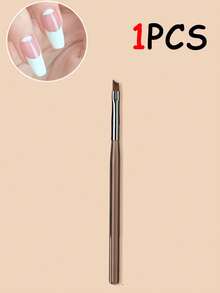 3pcs Acrylic Nail Art Brush Set, Including Painting Brush, UV Gel Brush, Building Rope Brush, Sweeping Brush And Acrylic Long Rod - Coffee Brown - View 7