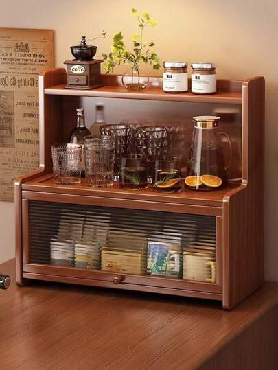 Desktop Cup Holder, Tabletop Cup Rack For Tea, Coffee Mugs, Water Glasses, Small Storage Organizer Display Shelf