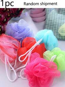 3pcs Ultra Soft Exfoliating Bath Sponges - Black Rose Design Mesh Scrubber, Rich Lather High-Quality Loofah Sponge For Home Use, Fashionable Packaging Bag, Body Cleaning Tool, Comfortable Bathing Essential, Self-Care Item