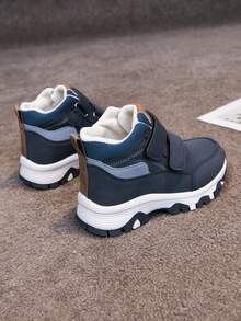 1 Pair Children's Outdoor Sports Shoes, Fashion Non-Slip Casual Durable Leather Running Shoes, Lightweight Kids Sports Shoes, Spring/Autumn