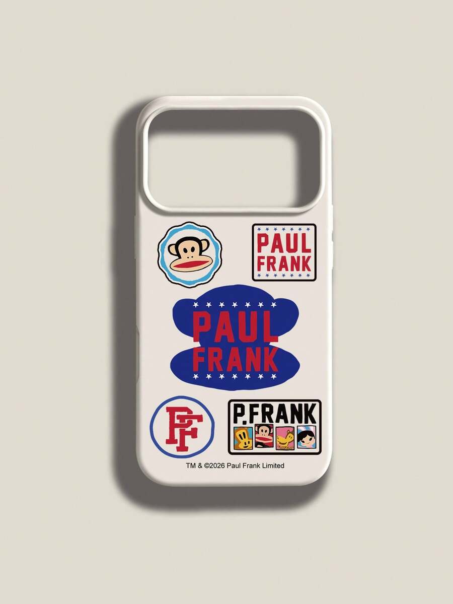 Paul Frank Officially Licensed Liquid Silicone Phone Case, Full Body Shockproof Camera Protection, Cartoon Monkey, Bear, Rabbit, Giraffe, Star Pattern, New Design For IPhone 13/14/15/16/17 Pro Max - Multicolor - View 1