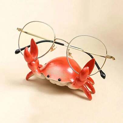 1pc Multi-Function Crab Shaped Desktop Storage Box - Phone Holder, Pen Cup, Glasses Rack, Jewelry Tray, Cute Office Decor, Home Desk Accessory, Unisex Unique Gift, Study & Work Station Supply (Fashionable And Space-Saving)