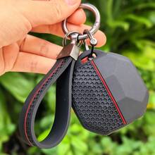 适用于奇瑞捷途T2 Traveler DASHING X-1 Plus DTC 2021 2022 2023 的新款硅胶汽车钥匙套 - 黑色 - 查看 5