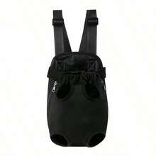 Dog Breathable And Burden-Backpack Pet Shoulder Chest Bag Pet Travel Backpack Four-Legged Backpack,Pet Backpack Adjustable Pet Front Dog Backpack Travel Bag, Out Easy-Fit Traveling Hiking Camping Small Medium Dogs Cats Puppies - Black - View 2