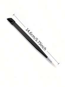 多功能双头指甲镊子，硅胶压力杆贴纸式钻头设计，专用直头钻夹眉夹，专业美甲美容工具套装