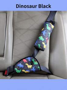 两件套，汽车安全座椅安全带套和腹垫，带靠垫和颈部支撑头枕，保护宝宝颈部和腹部，适合2-12岁男孩女孩出行