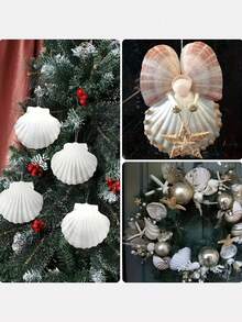 5/10 piezas Conchas de vieira blancas, tamaño 4-5 pulgadas (10.16-12.7cm) - Conchas naturales, adecuadas para manualidades DIY, pintura, decoración de bodas en la playa y decoración del hogar - Gran paquete de conchas brillantes y lisas, excelentes para manualidades hechas a mano, decoración con tema costero y elaboración de joyas con conchas - Blanco - Ver 11