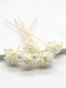 10支/25支白色人造花香藤条装饰，香薰扩散器配件，适用于婚礼、客厅、走廊，无焰型 - 彩色 - 查看 8